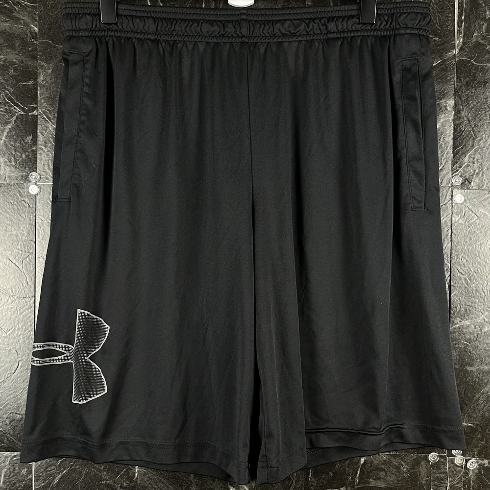 Under Armour Men's Black HeatGear Running Shorts Large